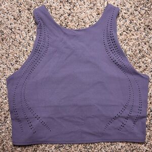 Athleta Conscious Lasercut Crop Bra A-C Dusk Violet Women’s Medium